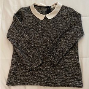 Sandro Tweedy Collared Top